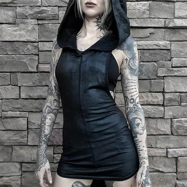 Gothic Hooded Dress – Gothic Mist