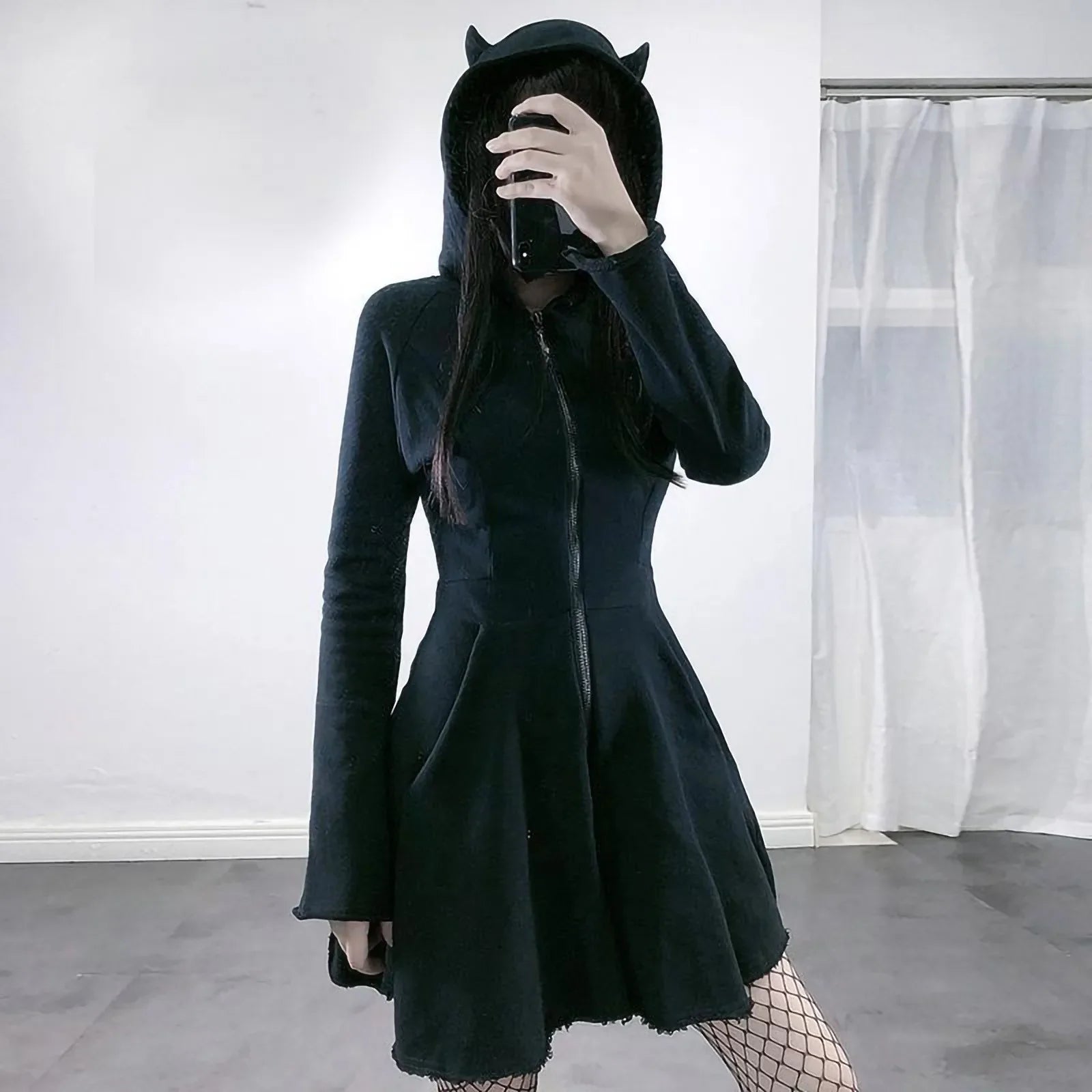 Gothic Hoodie Dress