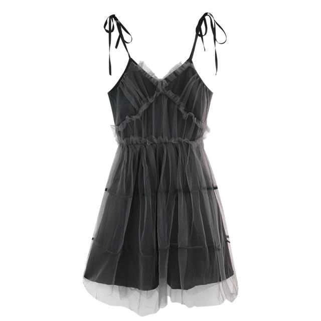 EMO MESH DRESS – Gothic Mist