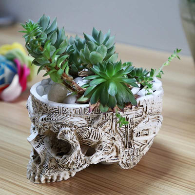 Ancient Skull Plant Pot