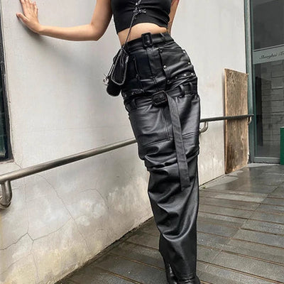 Women's Leather Skirt