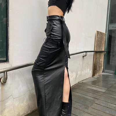 Women's Leather Skirt