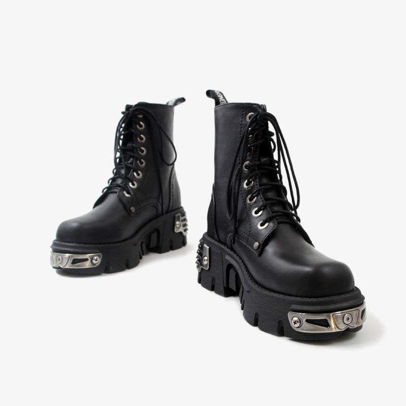 The Steel Punk Ankle Boots