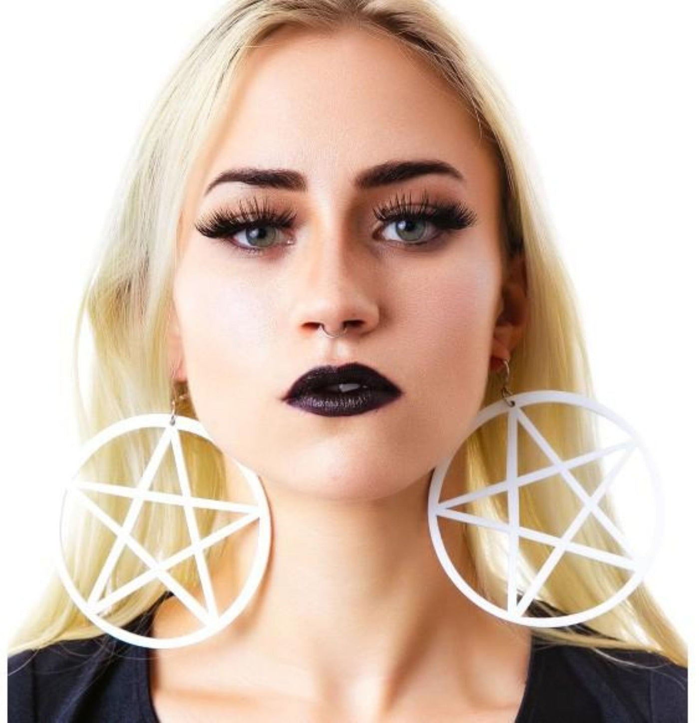 Oversized Pentacle Earrings