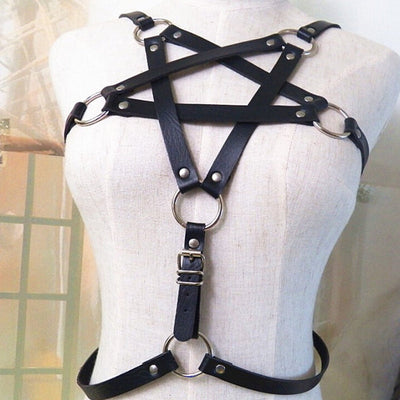 Leather Pentagram Harness