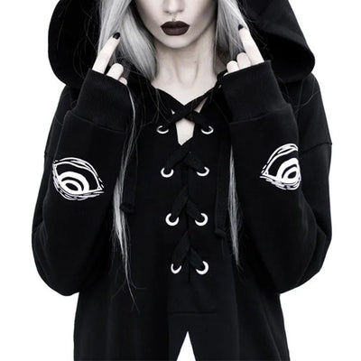 Gothic Hooded Jumper