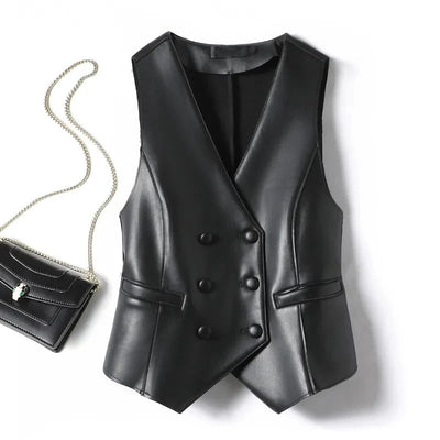 Women's Leather Vest