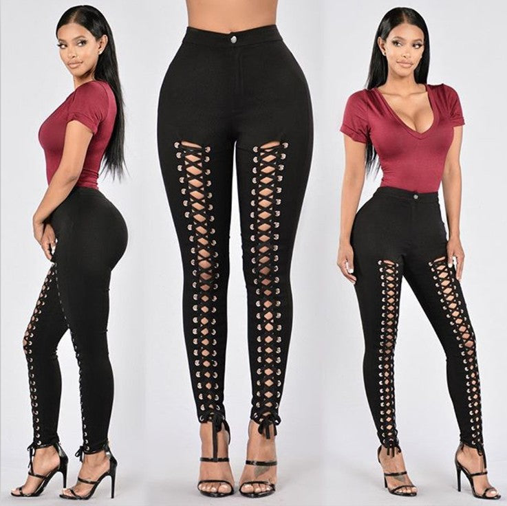 Gothic Laced Corset Leggings