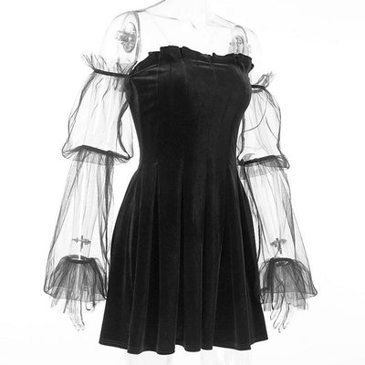 The Bubble Goth Mini Dress