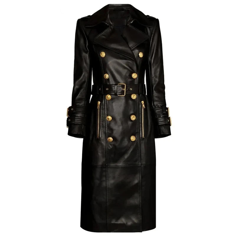 Women's PU Leather Coat