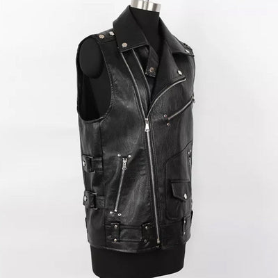 Men's Faux Leather Vest