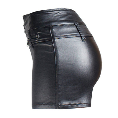 Faux Leather Shorts