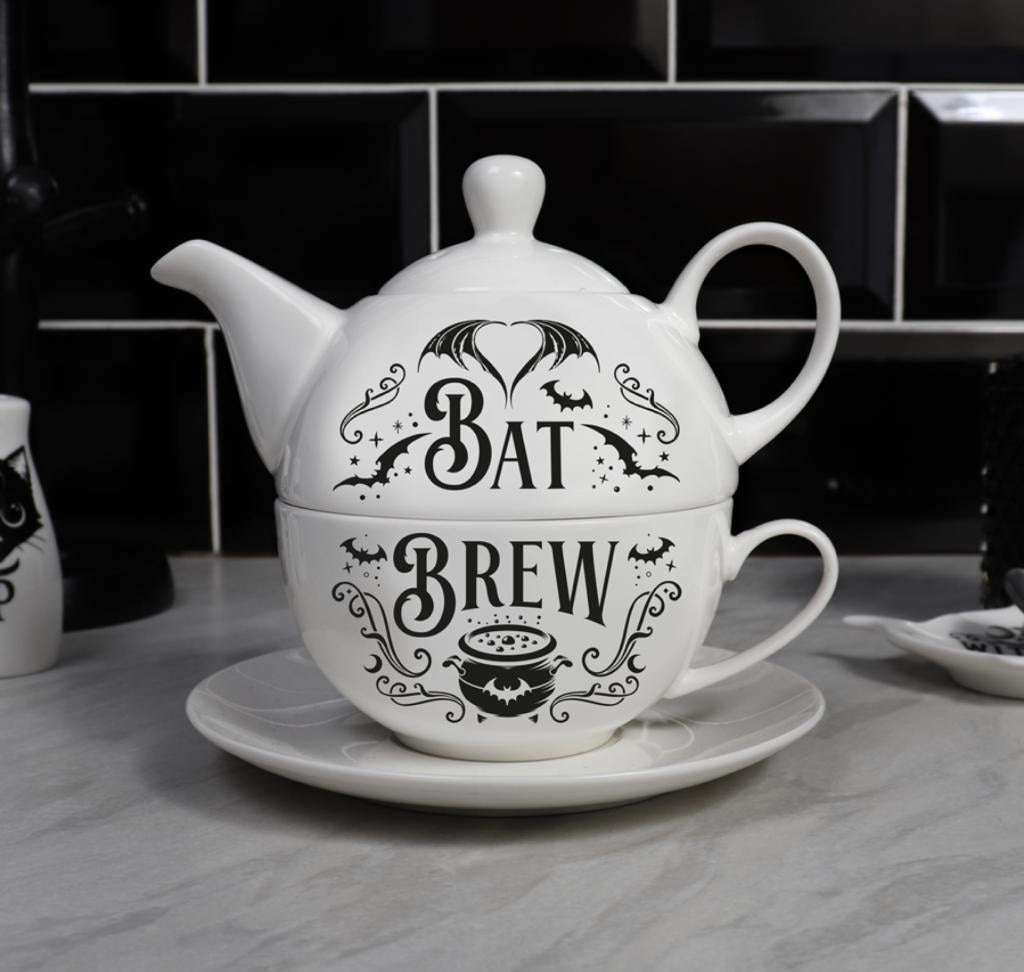 Bat Brew Tea Set – Gothic Mist