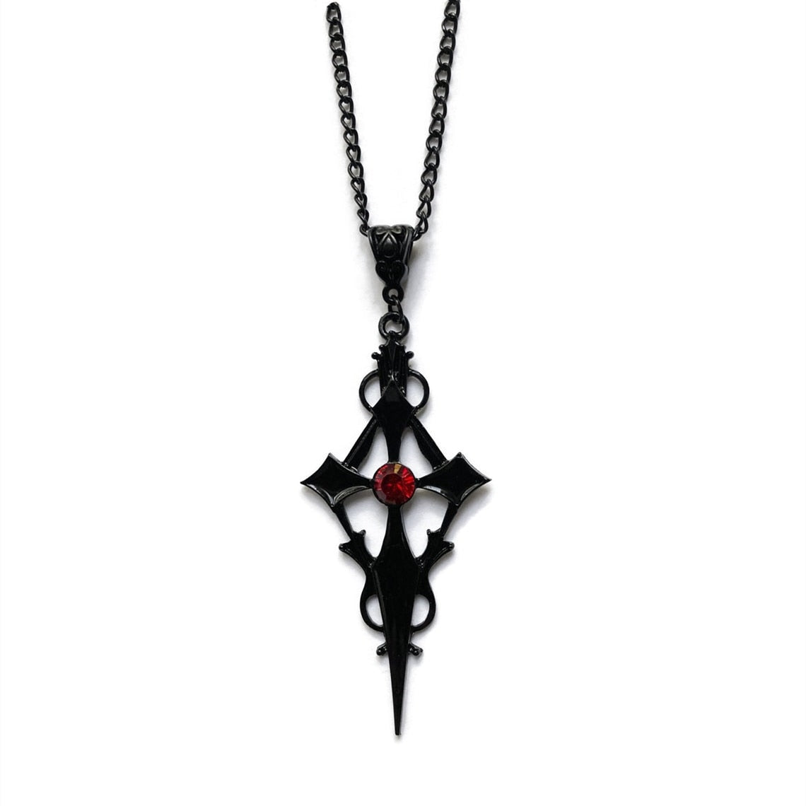 Vampire Cross Necklace – Gothic Mist