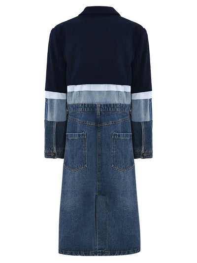 Women's Denim Overcoat Blue