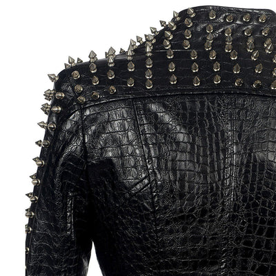 Women's Spiked Leather Jacket