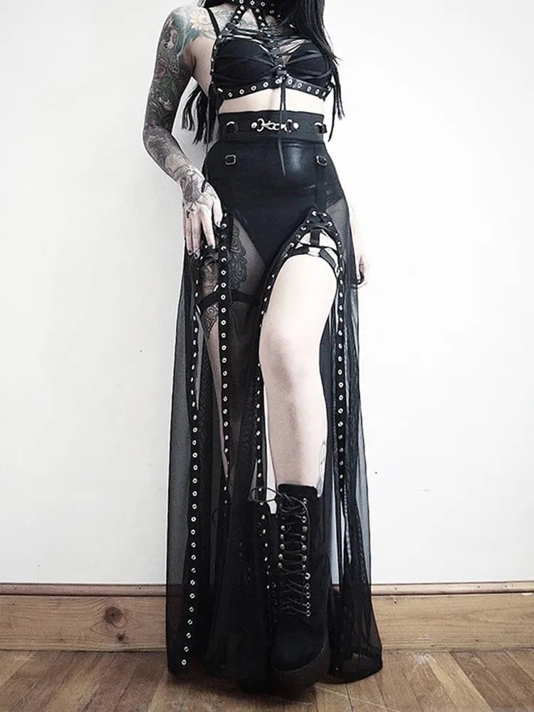 Gothic Mesh Skirt