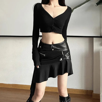 Women's Leather Skirt