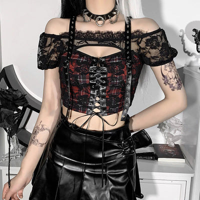 Gothic Lace Crop Top