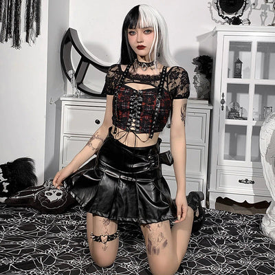 Gothic Lace Crop Top