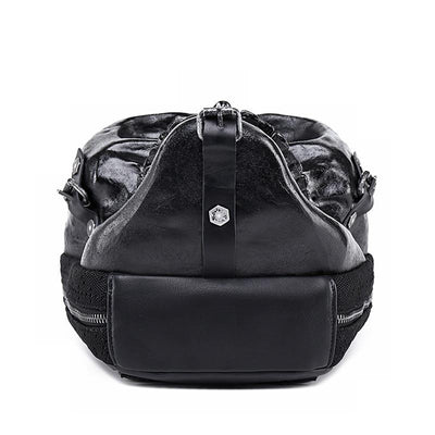 Skull Leather Backpack