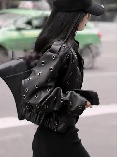 Women's Moto Leather Jacket