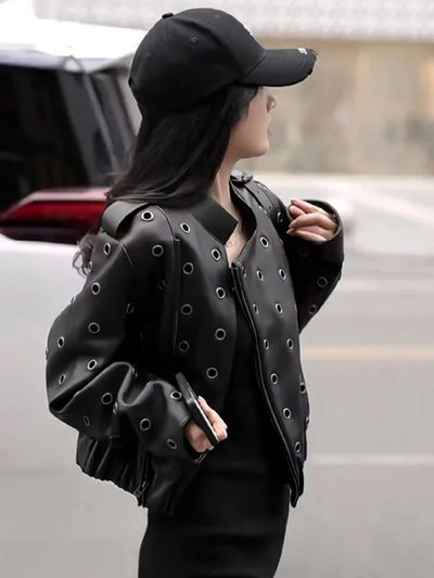 Women's Moto Leather Jacket