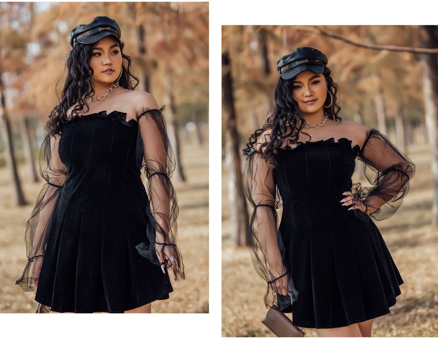 The Bubble Goth Mini Dress