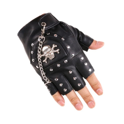 Fingerless Biker Gloves