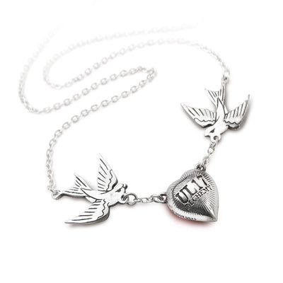 Swallow Heart Necklace