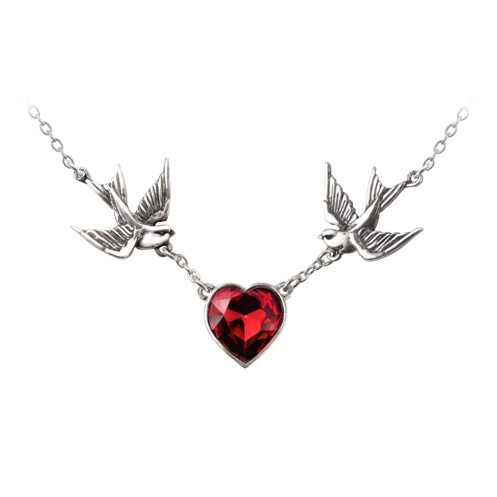 Swallow Heart Necklace