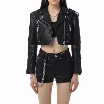 Women's Gothic Leather Jacket