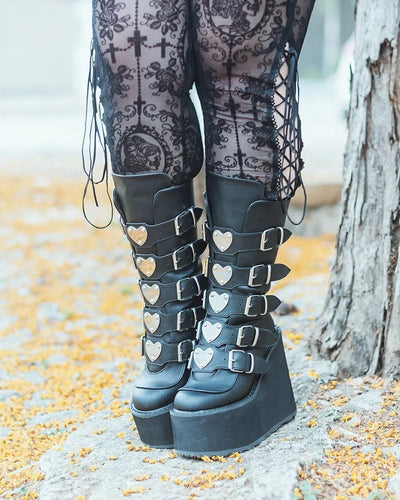 Gothic Heart Boots