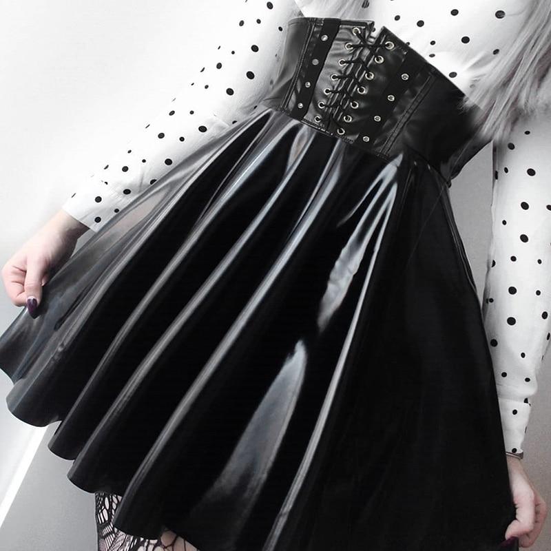 Evil Mist LEATHER GOTHIC EVIL SKIRT – Gothic Mist