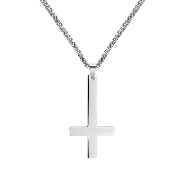 Inverted Cross Necklace