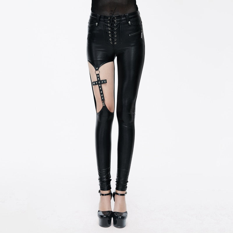 The Goth Cross Skinny Pants