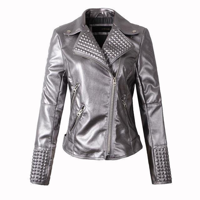 Sheeny Leather Jacket