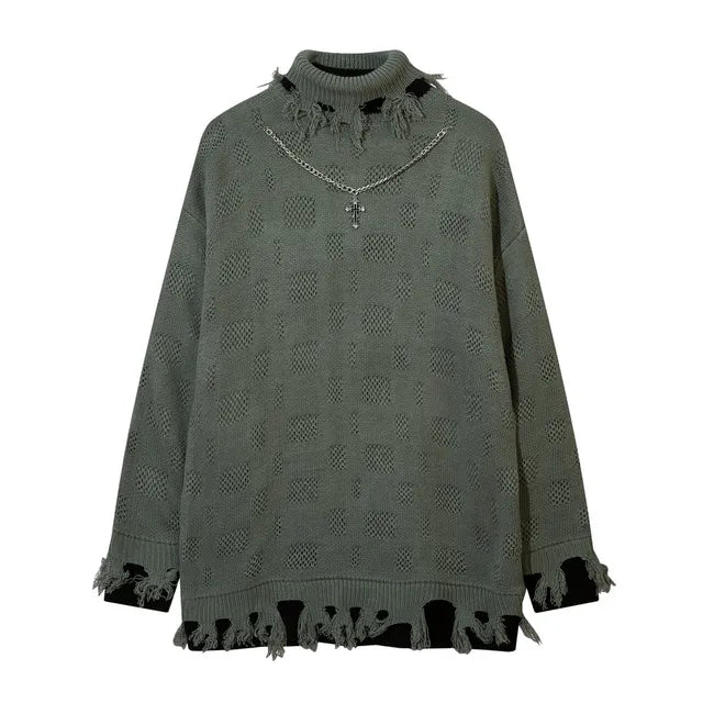 Women's Gothic Vintage Pullover Black